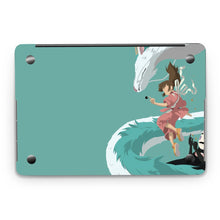 Load image into Gallery viewer, Minimalist Chihiro, Haku, and No-face Macbook Skin