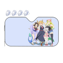 Load image into Gallery viewer, Miss Kobayashi's Dragon Maid Kanna Kamui, Elma, Kobayashi San Chi No Maid Dragon, Quetzalcoatl, Tohru Car Sunshade