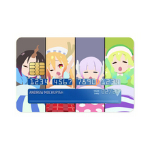Load image into Gallery viewer, Miss Kobayashi's Dragon Maid Kanna Kamui, Elma, Kobayashi San Chi No Maid Dragon, Quetzalcoatl, Tohru Credit Card Skins (4-in-1 Pack)