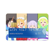 Load image into Gallery viewer, Miss Kobayashi's Dragon Maid Kanna Kamui, Elma, Kobayashi San Chi No Maid Dragon, Quetzalcoatl, Tohru Credit Card Skins (4-in-1 Pack)