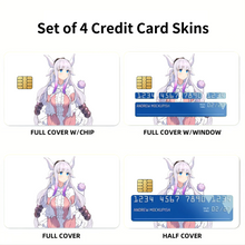 Load image into Gallery viewer, Miss Kobayashi's Dragon Maid Kanna Kamui, Kobayashi San Chi No Maid Dragon Credit Card Skins (4-in-1 Pack)