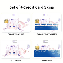 Load image into Gallery viewer, Miss Kobayashi's Dragon Maid Kanna Kamui, Kobayashi San Chi No Maid Dragon Credit Card Skins (4-in-1 Pack)