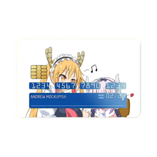 Load image into Gallery viewer, Miss Kobayashi's Dragon Maid Kanna Kamui, Kobayashi San Chi No Maid Dragon, Tohru Credit Card Skins (4-in-1 Pack)