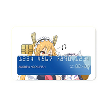 Load image into Gallery viewer, Miss Kobayashi's Dragon Maid Kanna Kamui, Kobayashi San Chi No Maid Dragon, Tohru Credit Card Skins (4-in-1 Pack)