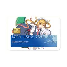 Load image into Gallery viewer, Miss Kobayashi's Dragon Maid Kanna Kamui, Kobayashi San Chi No Maid Dragon, Tohru Credit Card Skins (4-in-1 Pack)