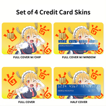 Load image into Gallery viewer, Miss Kobayashi's Dragon Maid Kobayashi-san Chi No Maid Dragon, Miss Kobayashi S Dragon Maid, Tohru Credit Card Skins (4-in-1 Pack)
