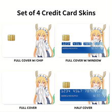 Load image into Gallery viewer, Miss Kobayashi's Dragon Maid Kobayashi-san Chi No Maid Dragon, Miss Kobayashi S Dragon Maid, Tohru Credit Card Skins (4-in-1 Pack)