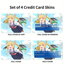 Load image into Gallery viewer, Miss Kobayashi's Dragon Maid Kobayashi San Chi No Maid Dragon, Tohru Credit Card Skins (4-in-1 Pack)