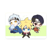 Load image into Gallery viewer, Mitsuki, Sarada and Boruto  Credit Card Skins (4-in-1 Pack)
