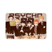 Load image into Gallery viewer, Mob Psycho 100 Arataka Reigen, Ekubo, Ritsu Kageyama, Teruki Hanazawa Credit Card Skins (4-in-1 Pack)