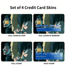Load image into Gallery viewer, Mob Psycho 100 Arataka Reigen, Shigeo Kageyama, Ritsu Kageyama Credit Card Skins (4-in-1 Pack)