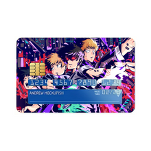 Load image into Gallery viewer, Mob Psycho 100 Arataka Reigen, Shigeo Kageyama, Ritsu Kageyama Credit Card Skins (4-in-1 Pack)
