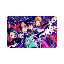 Load image into Gallery viewer, Mob Psycho 100 Arataka Reigen, Shigeo Kageyama, Ritsu Kageyama Credit Card Skins (4-in-1 Pack)