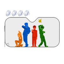 Load image into Gallery viewer, Mob Psycho 100 Arataka Reigen, Shigeo Kageyama, Ritsu Kageyama, Teruki Hanazawa Car Sunshade