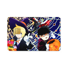 Load image into Gallery viewer, Mob Psycho 100 Arataka Reigen, Shigeo Kageyama, Teruki Hanazawa Credit Card Skins (4-in-1 Pack)