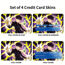 Load image into Gallery viewer, Mob Psycho 100 Shigeo Kageyama Credit Card Skins (4-in-1 Pack)