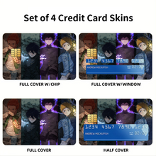 Load image into Gallery viewer, Mob Psycho 100 Shigeo Kageyama, Ritsu Kageyama, Teruki Hanazawa Credit Card Skins (4-in-1 Pack)