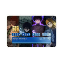 Load image into Gallery viewer, Mob Psycho 100 Shigeo Kageyama, Ritsu Kageyama, Teruki Hanazawa Credit Card Skins (4-in-1 Pack)