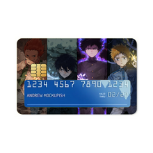 Load image into Gallery viewer, Mob Psycho 100 Shigeo Kageyama, Ritsu Kageyama, Teruki Hanazawa Credit Card Skins (4-in-1 Pack)