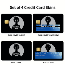 Load image into Gallery viewer, Mob Psycho Grey Credit Card Skins (4-in-1 Pack)