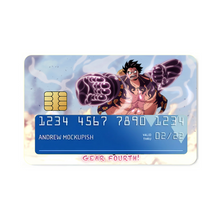 Load image into Gallery viewer, Monkey D. Luffy (Gear fourth) Credit Card Skins (4-in-1 Pack)