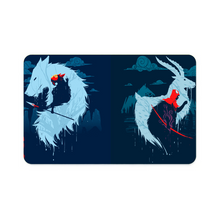 Load image into Gallery viewer, Mononoke Hime and Ashitaka Credit Card Skins (4-in-1 Pack)