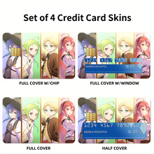 Load image into Gallery viewer, Mushoku Tensei: Jobless Reincarnation Roxy Migurdia, Rudeus Greyrat, Eris Boreas Greyrat, Sylphiette Credit Card Skins (4-in-1 Pack)