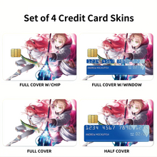 Load image into Gallery viewer, Mushoku Tensei: Jobless Reincarnation Rudeus Greyrat, Eris Boreas Greyrat Credit Card Skins (4-in-1 Pack)