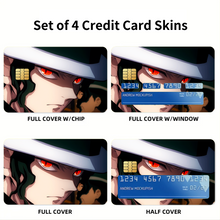 Load image into Gallery viewer, Muzan Kibutsuji Credit Card Skins (4-in-1 Pack)