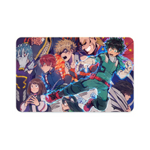Load image into Gallery viewer, My Hero Academia Izuku Midoriya, Katsuki Bakugou, All Might, Shouta Aizawa, Tsuyu Asui Credit Card Skins (4-in-1 Pack)