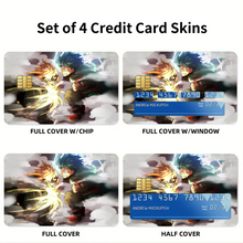 Load image into Gallery viewer, My Hero Academia Izuku Midoriya, Katsuki Bakugou Credit Card Skins (4-in-1 Pack)