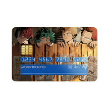 Load image into Gallery viewer, My Hero Academia Izuku Midoriya, Katsuki Bakugou Credit Card Skins (4-in-1 Pack)