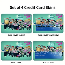 Load image into Gallery viewer, My Hero Academia Izuku Midoriya, Katsuki Bakugou, Shouta Aizawa, Tsuyu Asui Credit Card Skins (4-in-1 Pack)