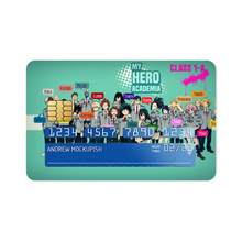 Load image into Gallery viewer, My Hero Academia Izuku Midoriya, Katsuki Bakugou, Shouta Aizawa, Tsuyu Asui Credit Card Skins (4-in-1 Pack)