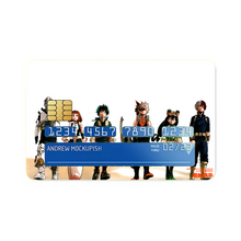 Load image into Gallery viewer, My Hero Academia Izuku Midoriya, Katsuki Bakugou, Tenya Iida, Tsuyu Asui Credit Card Skins (4-in-1 Pack)