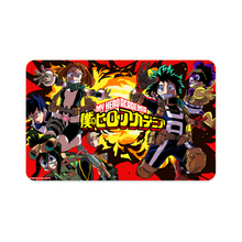 Load image into Gallery viewer, My Hero Academia Izuku Midoriya, Katsuki Bakugou, Tenya Iida, Tsuyu Asui Credit Card Skins (4-in-1 Pack)