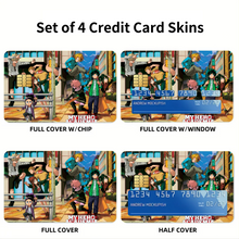 Load image into Gallery viewer, My Hero Academia Izuku Midoriya, Katsuki Bakugou, Tsuyu Asui Credit Card Skins (4-in-1 Pack)