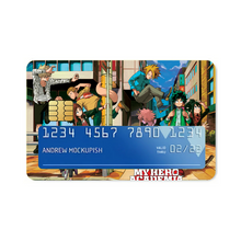 Load image into Gallery viewer, My Hero Academia Izuku Midoriya, Katsuki Bakugou, Tsuyu Asui Credit Card Skins (4-in-1 Pack)
