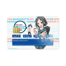 Load image into Gallery viewer, My Teen Romantic Comedy SNAFU Hachiman Hikigaya, Komachi Hikigaya Credit Card Skins (4-in-1 Pack)