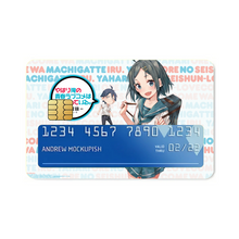 Load image into Gallery viewer, My Teen Romantic Comedy SNAFU Hachiman Hikigaya, Komachi Hikigaya Credit Card Skins (4-in-1 Pack)