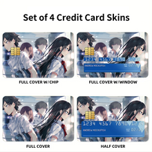 Load image into Gallery viewer, My Teen Romantic Comedy SNAFU Hachiman Hikigaya, Yukino Yukinoshita Credit Card Skins (4-in-1 Pack)