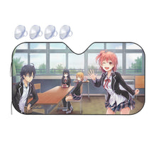 Load image into Gallery viewer, My Teen Romantic Comedy SNAFU Hachiman Hikigaya, Yukino Yukinoshita, Yui Yuigahama Car Sunshade