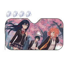 Load image into Gallery viewer, My Teen Romantic Comedy SNAFU Hachiman Hikigaya, Yukino Yukinoshita, Yui Yuigahama Car Sunshade