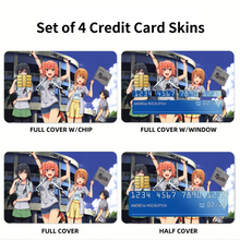 Load image into Gallery viewer, My Teen Romantic Comedy SNAFU Hachiman Hikigaya, Yukino Yukinoshita, Yui Yuigahama Credit Card Skins (4-in-1 Pack)