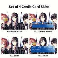 Load image into Gallery viewer, My Teen Romantic Comedy SNAFU Hachiman Hikigaya, Yukino Yukinoshita, Yui Yuigahama Credit Card Skins (4-in-1 Pack)