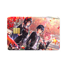 Load image into Gallery viewer, My Teen Romantic Comedy SNAFU Hachiman Hikigaya, Yukino Yukinoshita, Yui Yuigahama Credit Card Skins (4-in-1 Pack)
