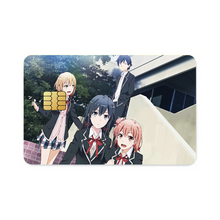 Load image into Gallery viewer, My Teen Romantic Comedy SNAFU Hachiman Hikigaya, Yukino Yukinoshita, Yui Yuigahama Credit Card Skins (4-in-1 Pack)