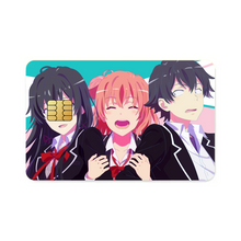 Load image into Gallery viewer, My Teen Romantic Comedy SNAFU Hachiman Hikigaya, Yukino Yukinoshita, Yui Yuigahama Credit Card Skins (4-in-1 Pack)