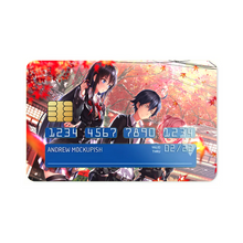 Load image into Gallery viewer, My Teen Romantic Comedy SNAFU Hachiman Hikigaya, Yukino Yukinoshita, Yui Yuigahama Credit Card Skins (4-in-1 Pack)