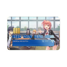 Load image into Gallery viewer, My Teen Romantic Comedy SNAFU Hachiman Hikigaya, Yukino Yukinoshita, Yui Yuigahama Credit Card Skins (4-in-1 Pack)